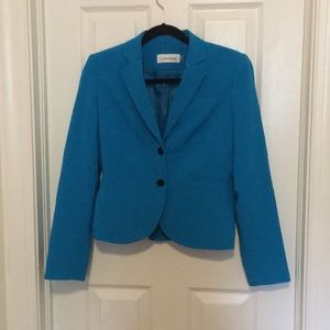 Calvin Klein Two-Button Blue Blazer / Suit Jacket